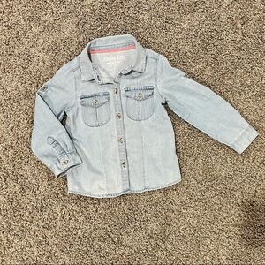 5/$25 OshKosh chambray shirt 4T